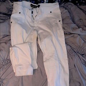 Blue Spice - White Jeans Size 3, could fit 2/4
